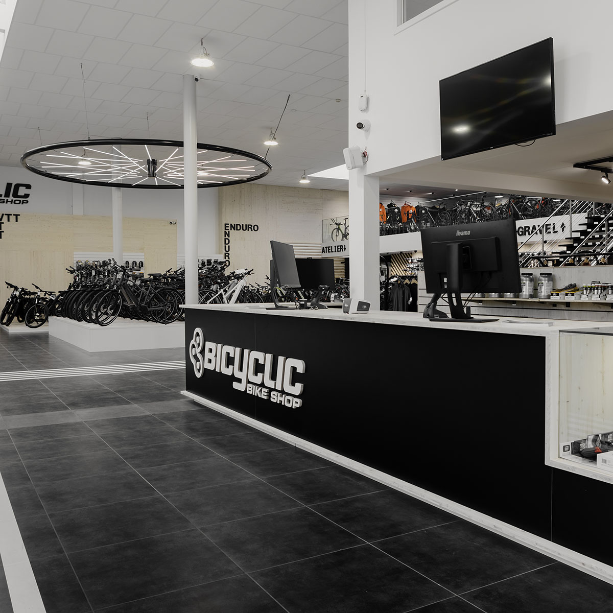 Architecture intérieur magasin vélo Bicyclic Nivelles — *.dwg Design With Genius