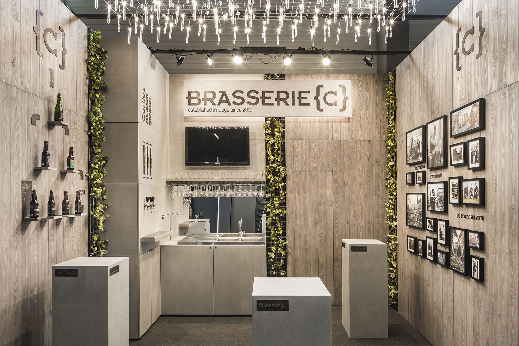 Scénographie stand Brasserie C Horecatel — *.dwg Design With Genius