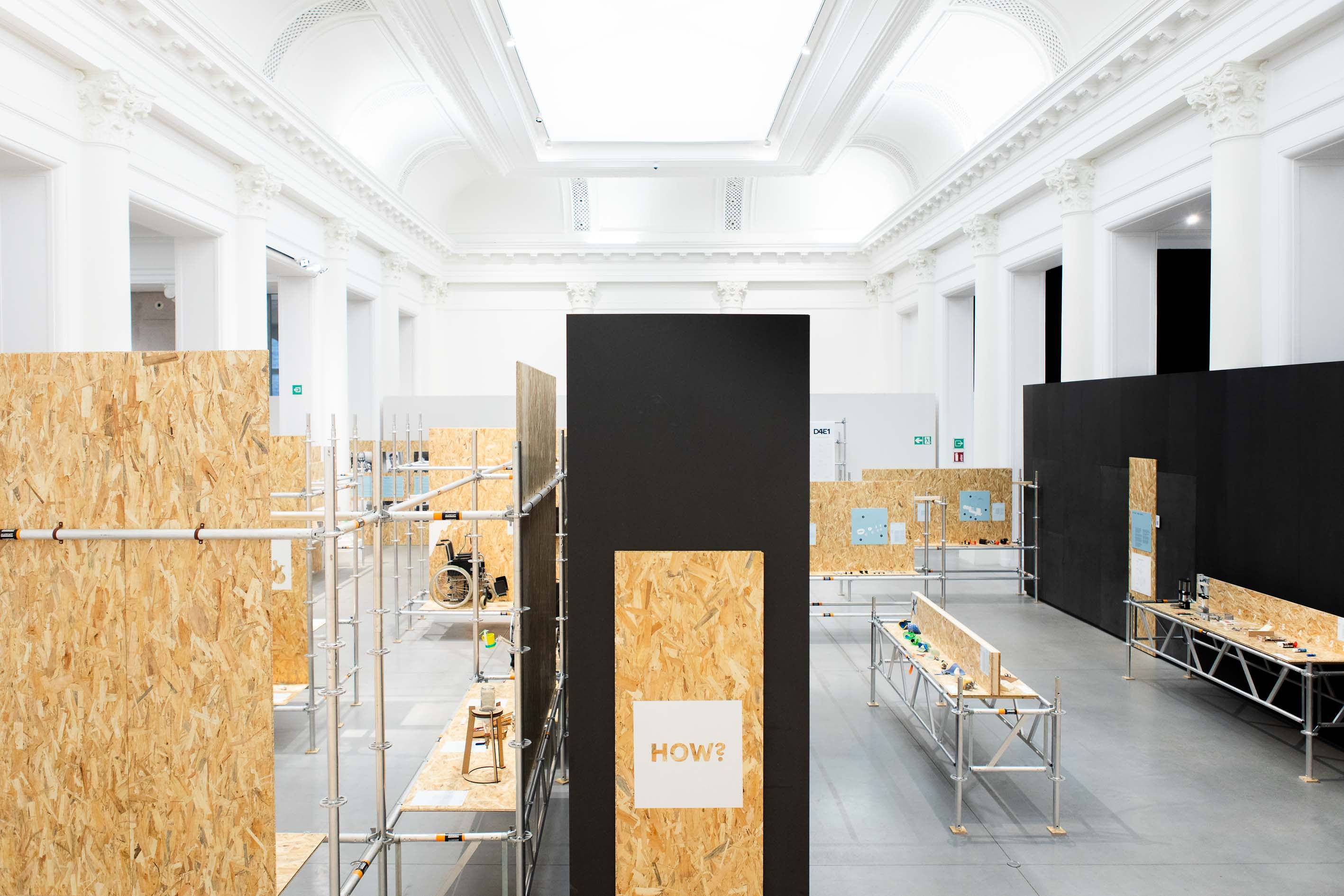 Scénographie exposition Recyprocity échafaudage — *.dwg Design With Genius