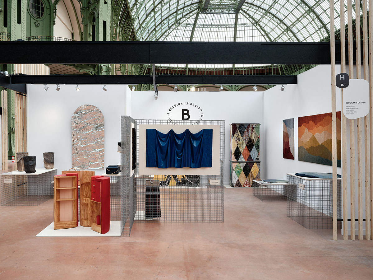 Belgium is Design — WBDM — Scénographie · Stand institutionnel — vue 4 — Design With Genius, Liège Belgique